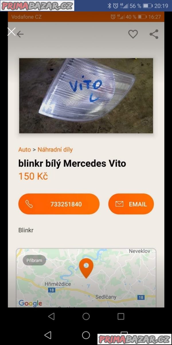 Blinkr Mercedes Vito