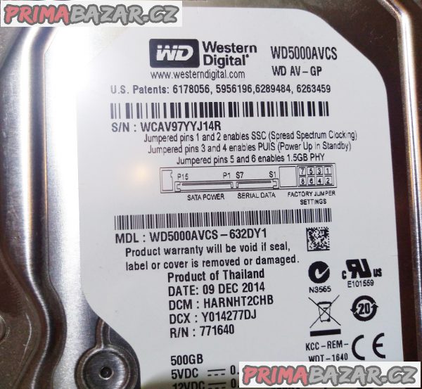 Rychlý HDD pro PC - 500 GB + ZDARMA 80 GB!!! Rychlý HDD pro PC - 500 GB + ZDARMA 80 GB!!!