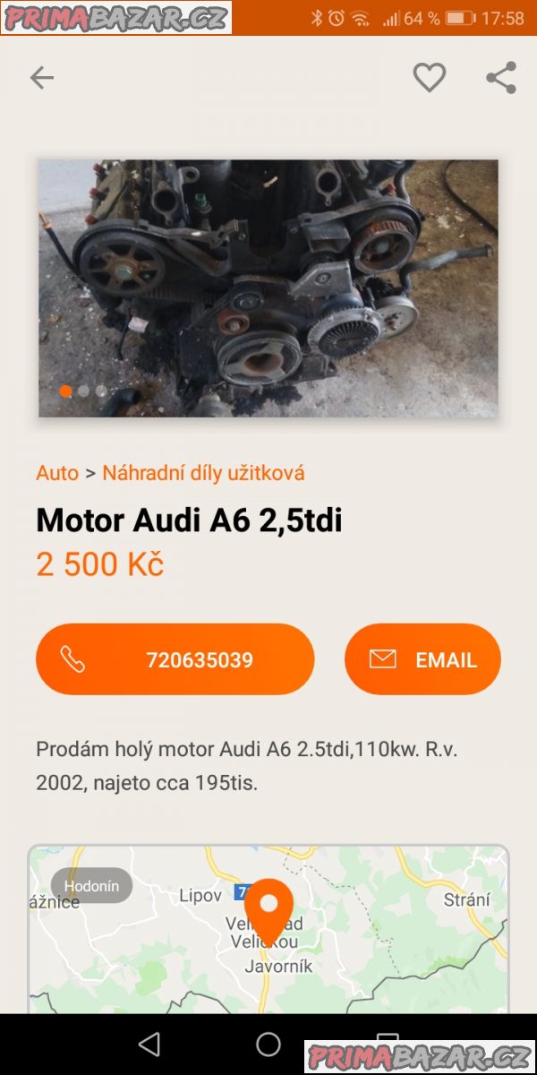 Motor Audi A6 2.5tdi Motor Audi A6 2.5tdi