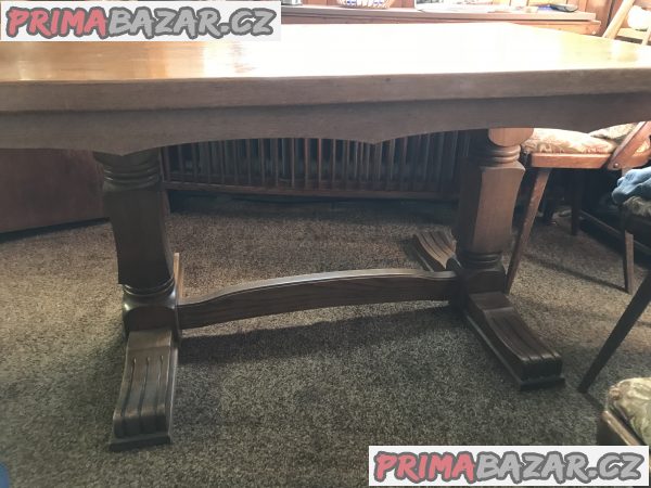 Velký masivní stůl starožitný rustikal