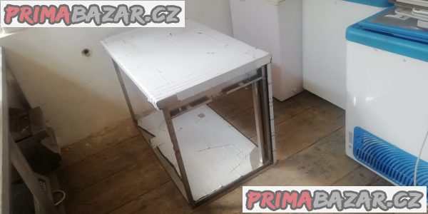 Nerezový stůl s policí Nerezový stůl s policí