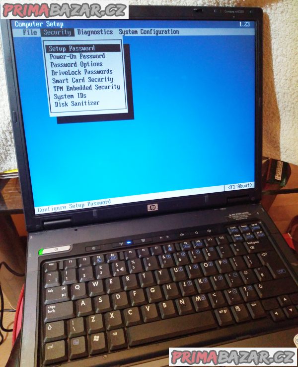 Notebook HP Compaq nc6320 - funkční bez HDD!!! Notebook HP Compaq nc6320 - funkční bez HDD!!!