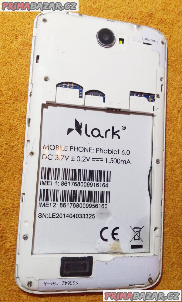 Lark Phablet 6.0 na 2 SIM - k opravě nebo na ND!