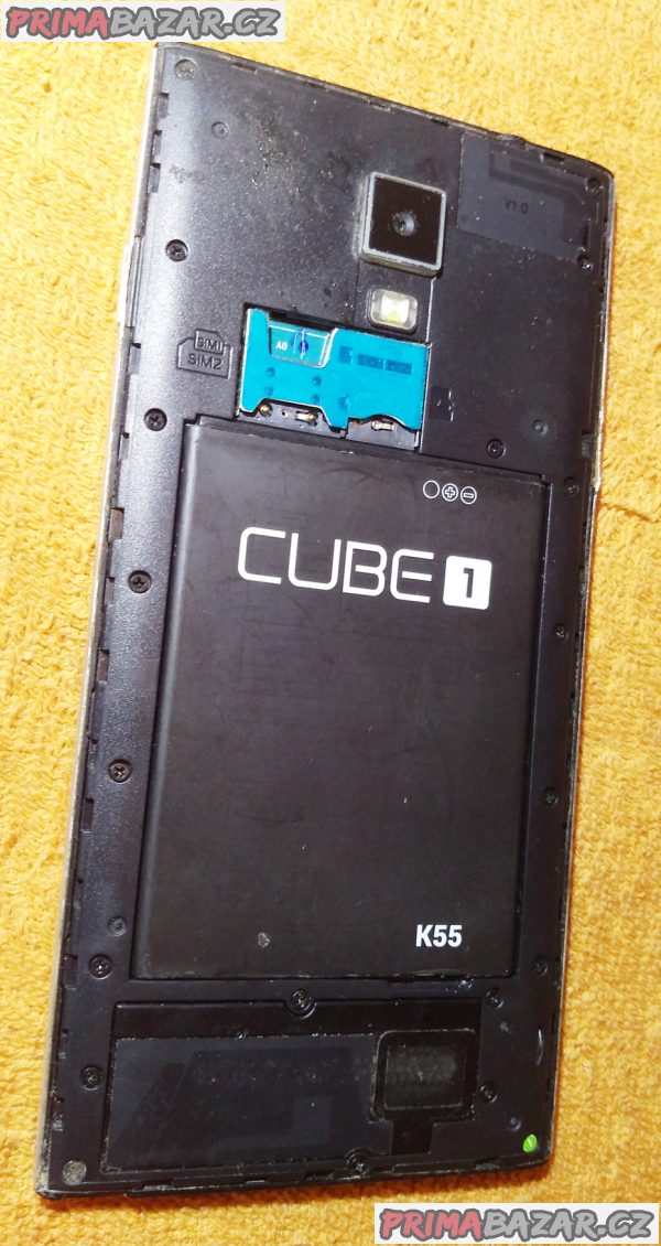 Mobil Cube1 K55 na 2 SIM - k opravě nebo na náhradní díly!!!