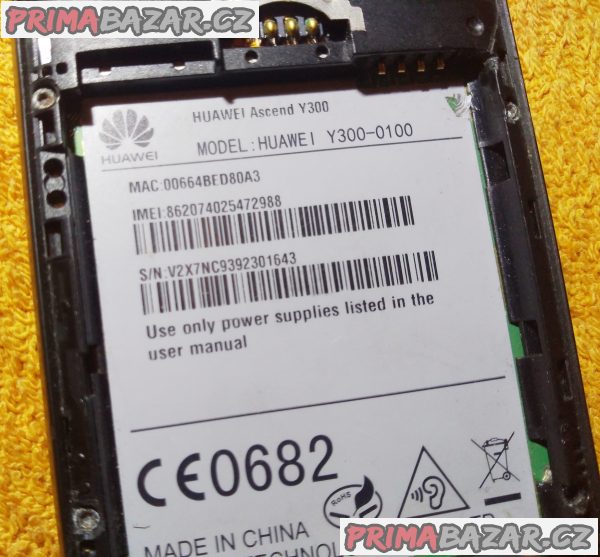 Huawei Ascend Y300 na 2 SIM - funkční, ale nejde dotyk!!!