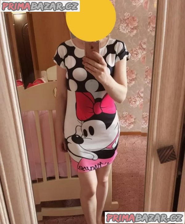 Nové sexy dámské letni minisaty šaty Mickey mouse M