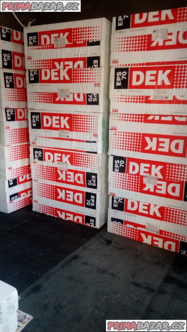 Prodám fasádní polystyrén tl.150mm DEK EPS70. Prodám fasádní polystyrén tl.150mm DEK EPS70.