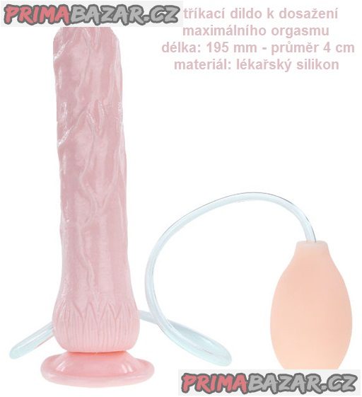 Stříkající realistické dildo Stříkající realistické dildo