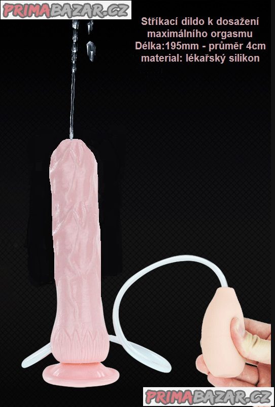 Stříkající realistické dildo Stříkající realistické dildo