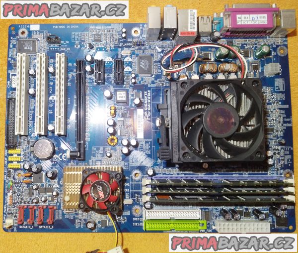 Zákl. deska GIGABYTE GA-K8NE + procesor a chladič a RAM 2 GB!!! Zákl. deska GIGABYTE GA-K8NE + procesor a chladič a RAM 2 GB!!!