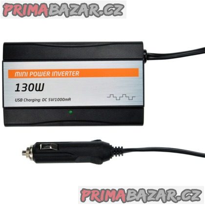 Solight IN10 invertor 12V na 220V/130W + USB 5V/1A Solight IN10 invertor 12V na 220V/130W + USB 5V/1A