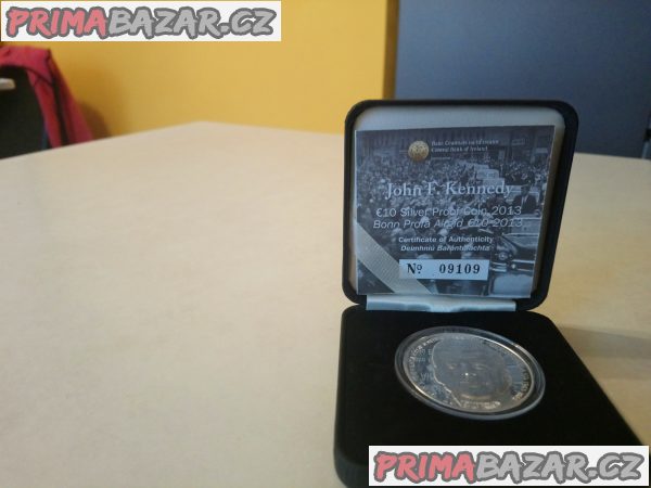 STŘÍBRNÁ PAMĚTNÍ MINCE J.F. KENNEDY USA PROOF STŘÍBRNÁ PAMĚTNÍ MINCE J.F. KENNEDY USA PROOF