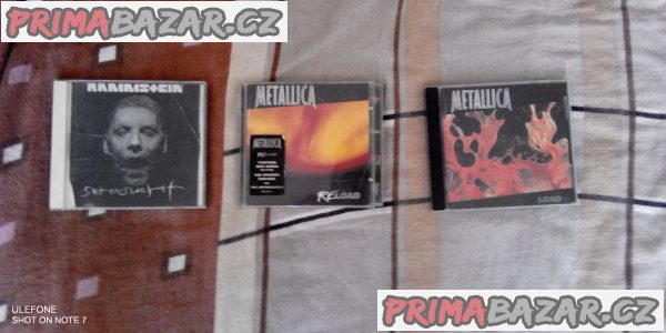 CD Metallica a Rammstein