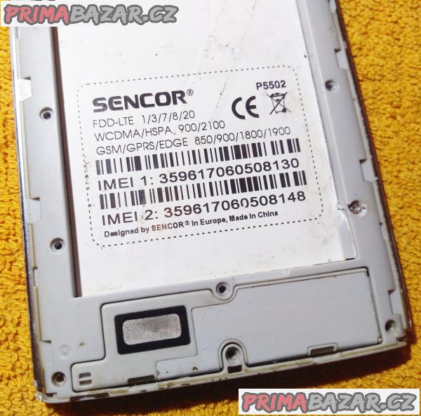 Sencor Element P5502 - na 2 SIM - k opravě nebo na náhradní díly!!!