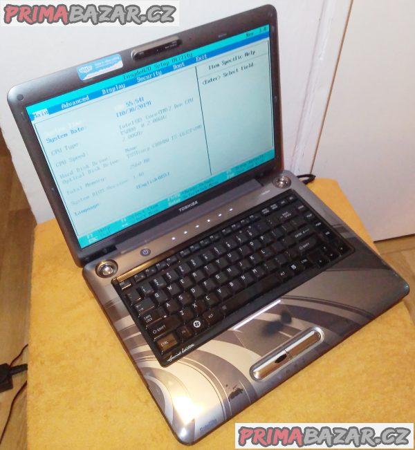 Toshiba Satellite - Speciální edice - funkční bez HDD!!! Toshiba Satellite - Speciální edice - funkční bez HDD!!!