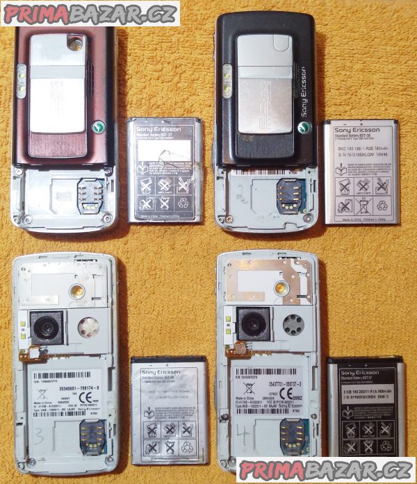 4x Sony Ericsson K750i - funkční s drobnými nedostatky!!! 4x Sony Ericsson K750i - funkční s drobnými nedostatky!!!