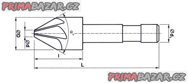 ZÁHLUBNÍK KUŽELOVÝ 120°x16 S VÁLCOVOU STOPKOU HSS ČR (NOVÝ) ZÁHLUBNÍK KUŽELOVÝ 120°x16 S VÁLCOVOU STOPKOU HSS ČR (NOVÝ)