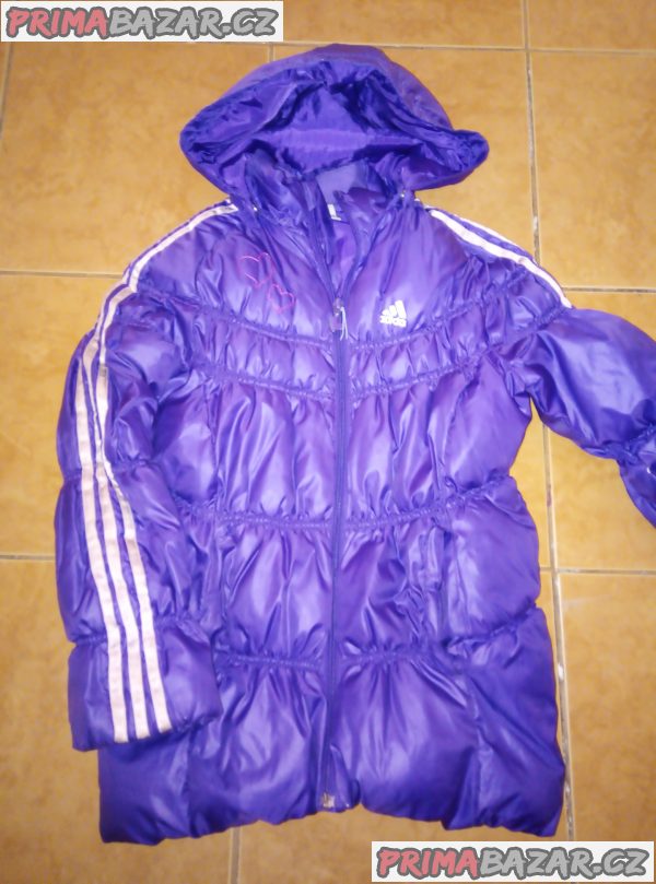 Tepla zimni bunda Adidas vel. 134-140
