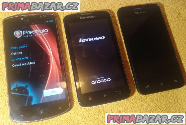 Prestigio 7500 + Lenovo A328 + Telsda T8520 - k opravě!!!