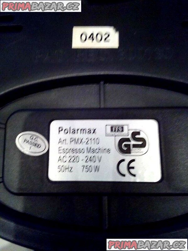 Prodám kvalitní kávovar POLARMAX za prima cenu ! Prodám kvalitní kávovar POLARMAX za prima cenu !