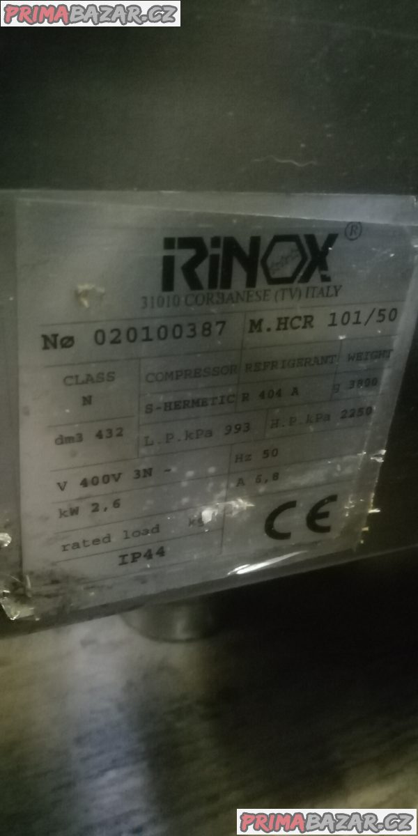 Šoker velký bez chladiva Šoker velký bez chladiva