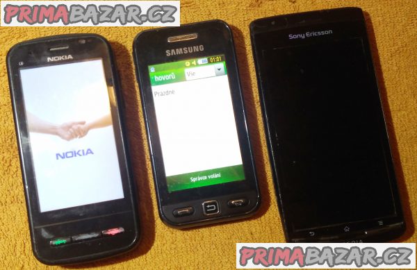 Nokia C6 + Samsung S5230 + Sony E. Arc S -k opravě!!!