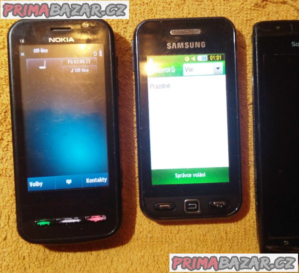 Nokia C6 + Samsung S5230 + Sony E. Arc S -k opravě!!!