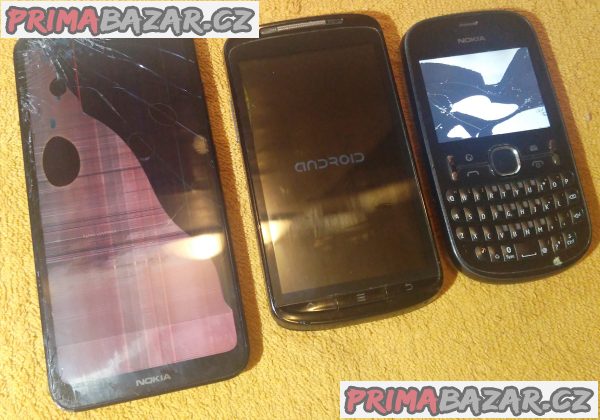 Nokia TA-1188 +ZTE Skate +Nokia 201 -k opravě.