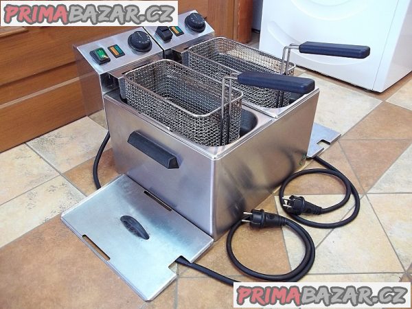 PROFI fritéza elektrická dvojitá RM GASTRO