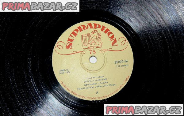 Gramodeska SPEJBL A HUDVÍNEK - J.Skupa, 1954 - SUPRAPHON Gramodeska SPEJBL A HUDVÍNEK - J.Skupa, 1954 - SUPRAPHON