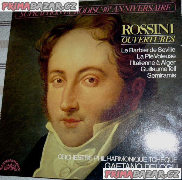 LP - G. ROSSINI "Overtury"- Gaetano DELOGU, r.1978