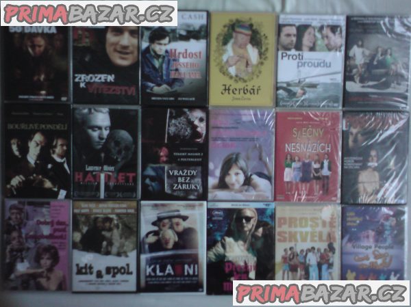 Originál DVD filmy (některé zabalené)