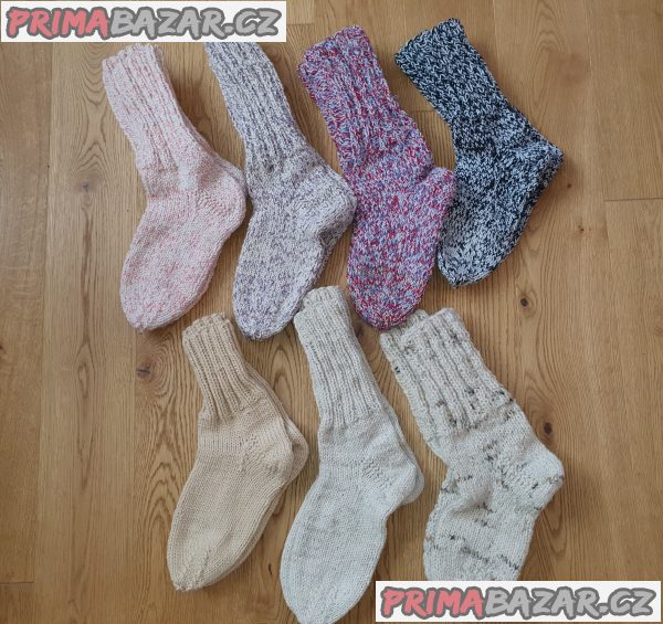 Prodám ručně pletené ponožky
