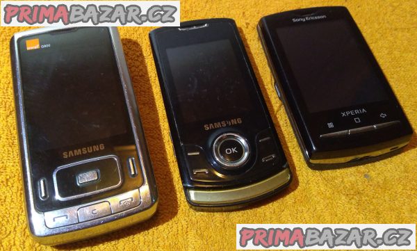 Samsung G800 +Samsung S5200 +Sony E. U20i -k opravě!!!