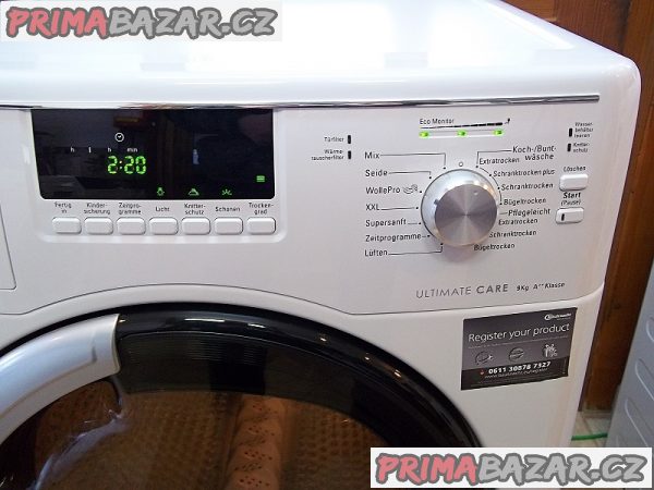 Sušička prádla BAUKNECHT WHIRLPOOL TK PRO94A++, TEP. ČERPADLO až na 9 kg