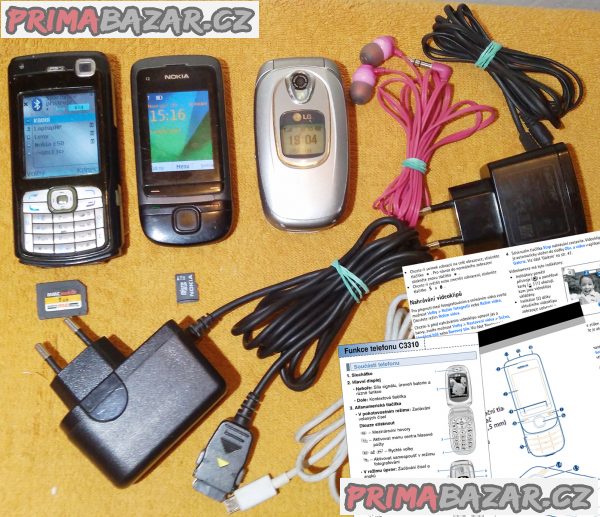 Nokia N70-1 +Nokia C2-05 +LG C3310 -100% funkční!!! Nokia N70-1 +Nokia C2-05 +LG C3310 -100% funkční!!!