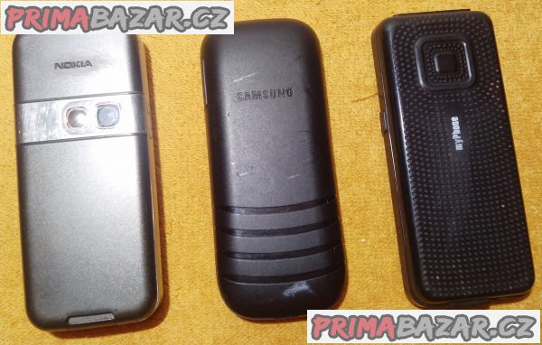 Samsung GT-E1200R +myPhone 3010 +Nokia 6070 -100% funkční!!!