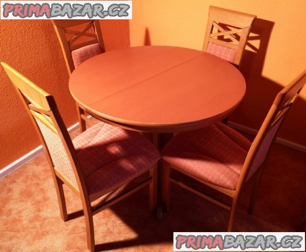 Jídelní Stůl - rozkládací + 4 židle