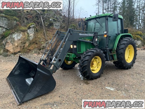 Traktor John Deere 6400/Q660 + čelní nakladač