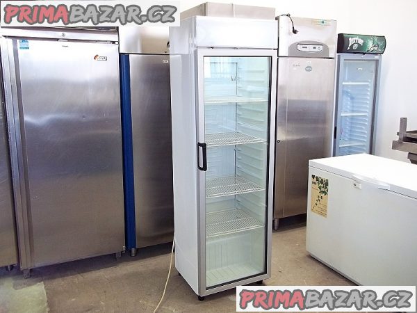 Prosklená lednice chladnice vitrína 1-dveřová