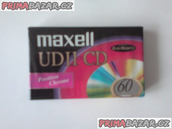 Zabalená MC Maxell UDII CD 60 black magnetite Zabalená MC Maxell UDII CD 60 black magnetite