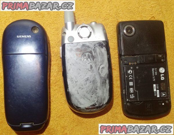 Motorola V545 +Siemens S45 +LG GD330 -k opravě nebo na ND!!!