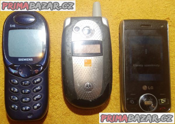 Motorola V545 +Siemens S45 +LG GD330 -k opravě nebo na ND!!!