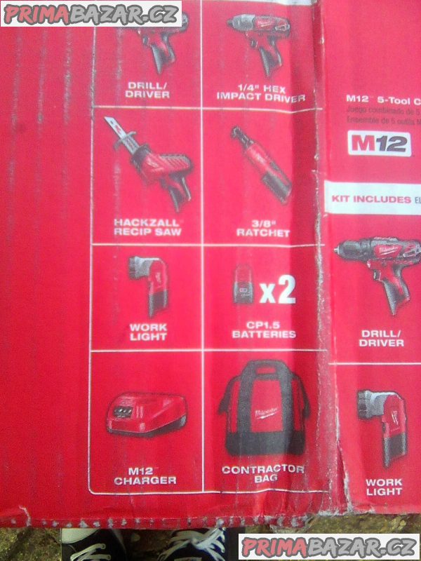 Milwaukee M12 5-Tool Combo Kit (2498-25)