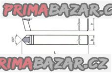 Nůž soustruž.  h l a d í c í   16x16 H1 ČSN 223720 ČR (NOVÝ)