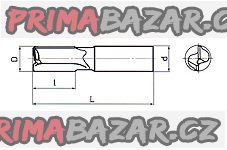 Fréza stopková kopírovací krátká 8x19 mm ČSN 222290 (NOVÁ)