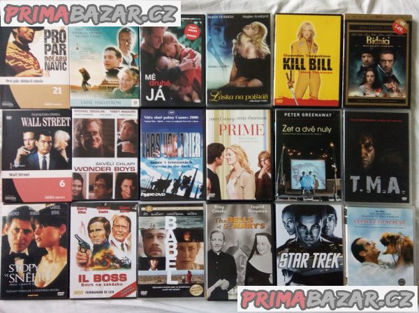 Originál DVD filmy (některé zabalené) od 59 Kc