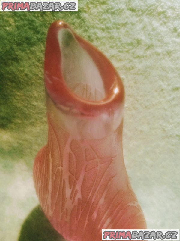 Dekorační vázička - růžové probarvení