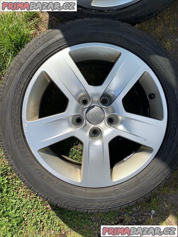 VW Seat Škoda 5x112 16 originál ALU kola, pneu jsou sjete