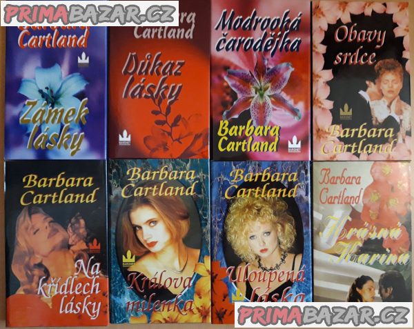 Prodám 8 románů od Barbary Cartland